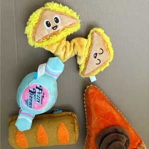 Bark Taco Fiesta Plush Pet Toy Set - Yellow, Orange, Blue